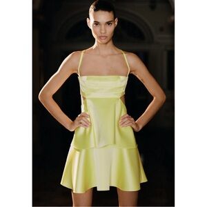 Elegant Yellow Women's Dress | ZARA NWT
